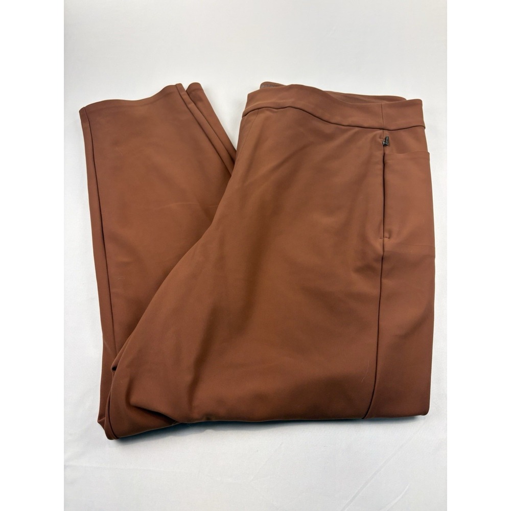 Athleta Pants Rust Stellar Skinny Trouser Ankle Stretch Women's 18.